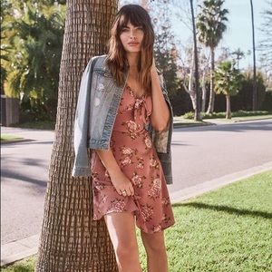 Rose floral midi dress